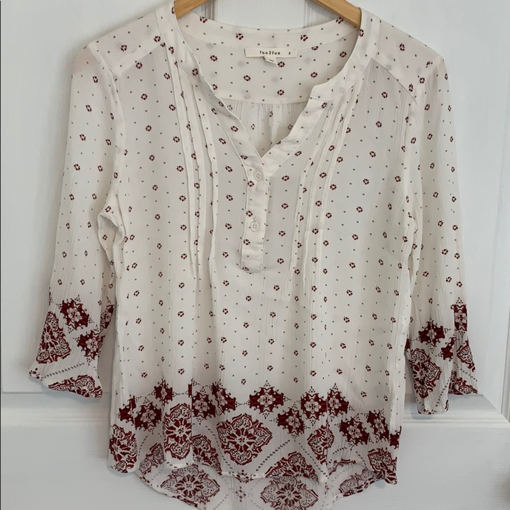 NWOT Boho top